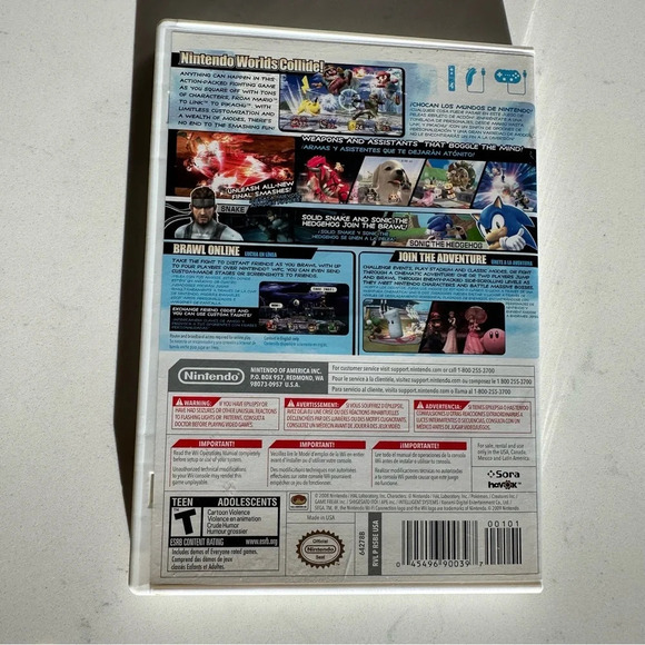 Nintendo Wii Super Smash Bros game - Picture 2 of 8